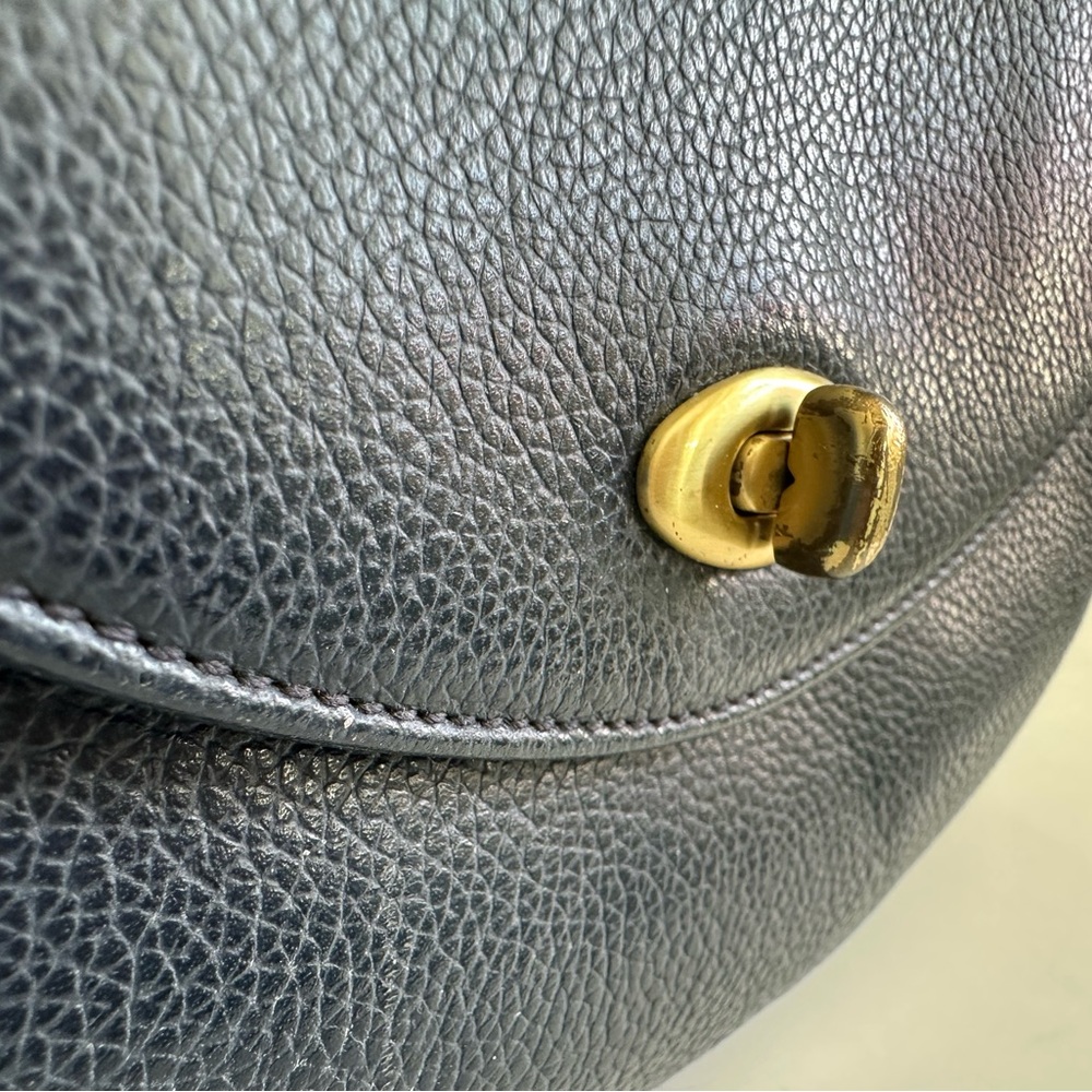 Low start Coach Midnight Blue Leather Crossbody Bag - Picture 5 of 7